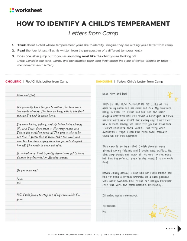 CAMP LETTERS ACTIVITY preview