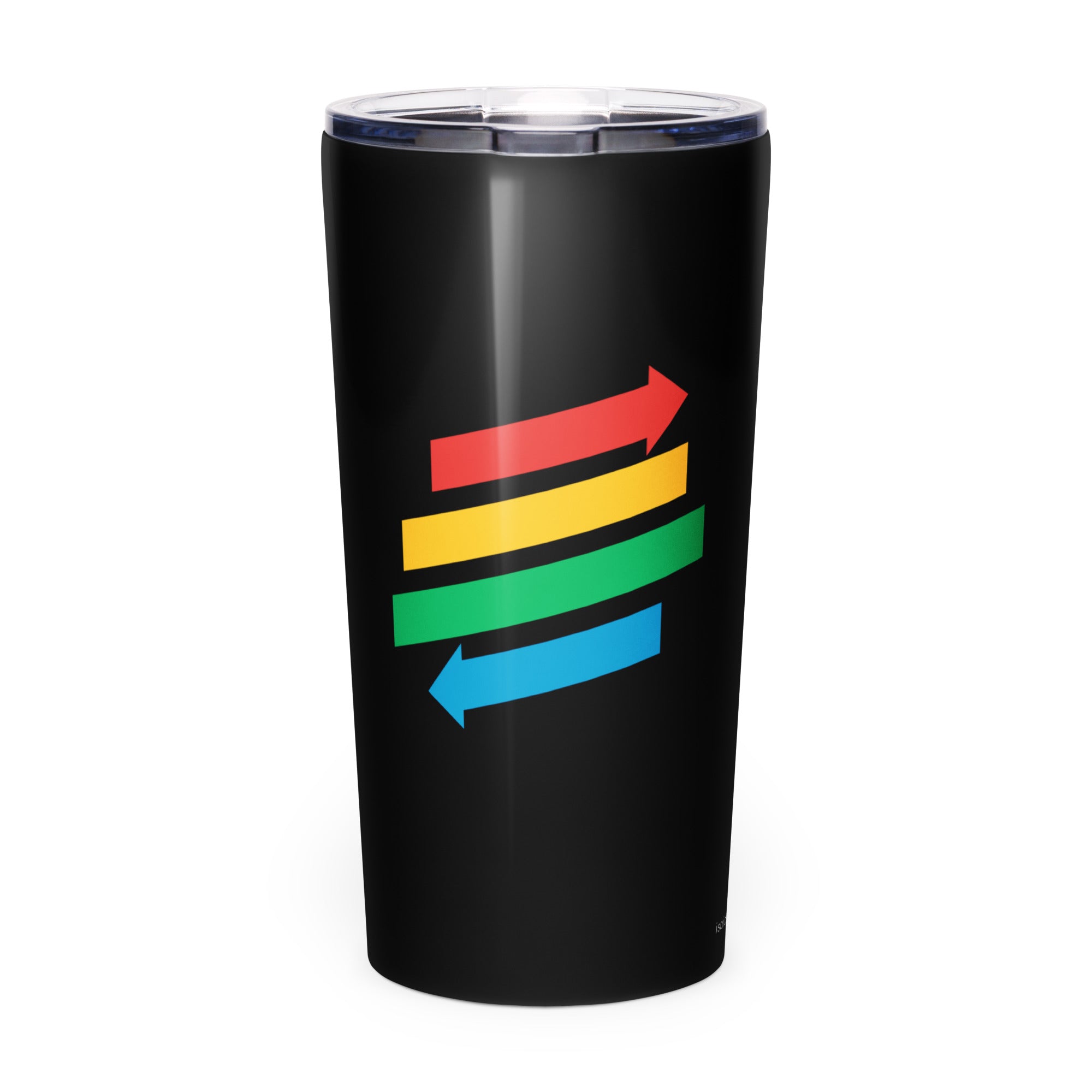 Tapered stainless steel tumbler